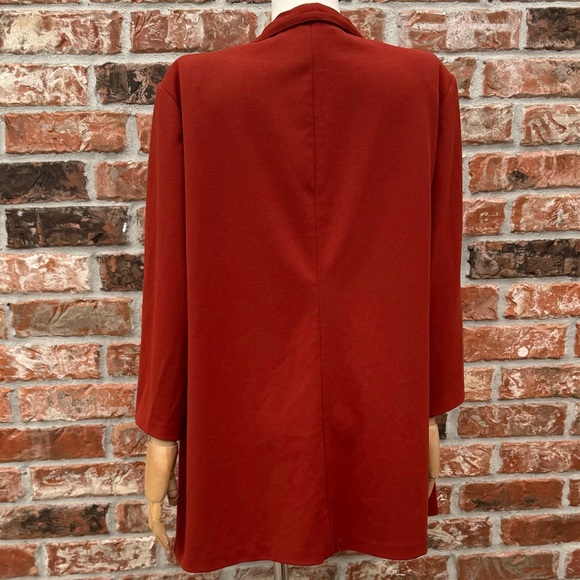 NYCC burnt orange/rust colored sweater with pockets / 1X / Excellent condition - Picture 4 of 9